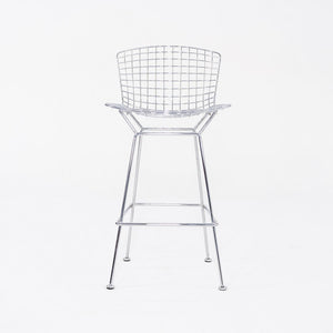 2010s Harry Bertoia for Knoll Bar Stool in Chrome 4x Available