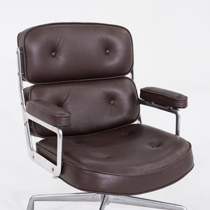 1970s Herman Miller Eames Time Life Chair in Brown Edelman Leather