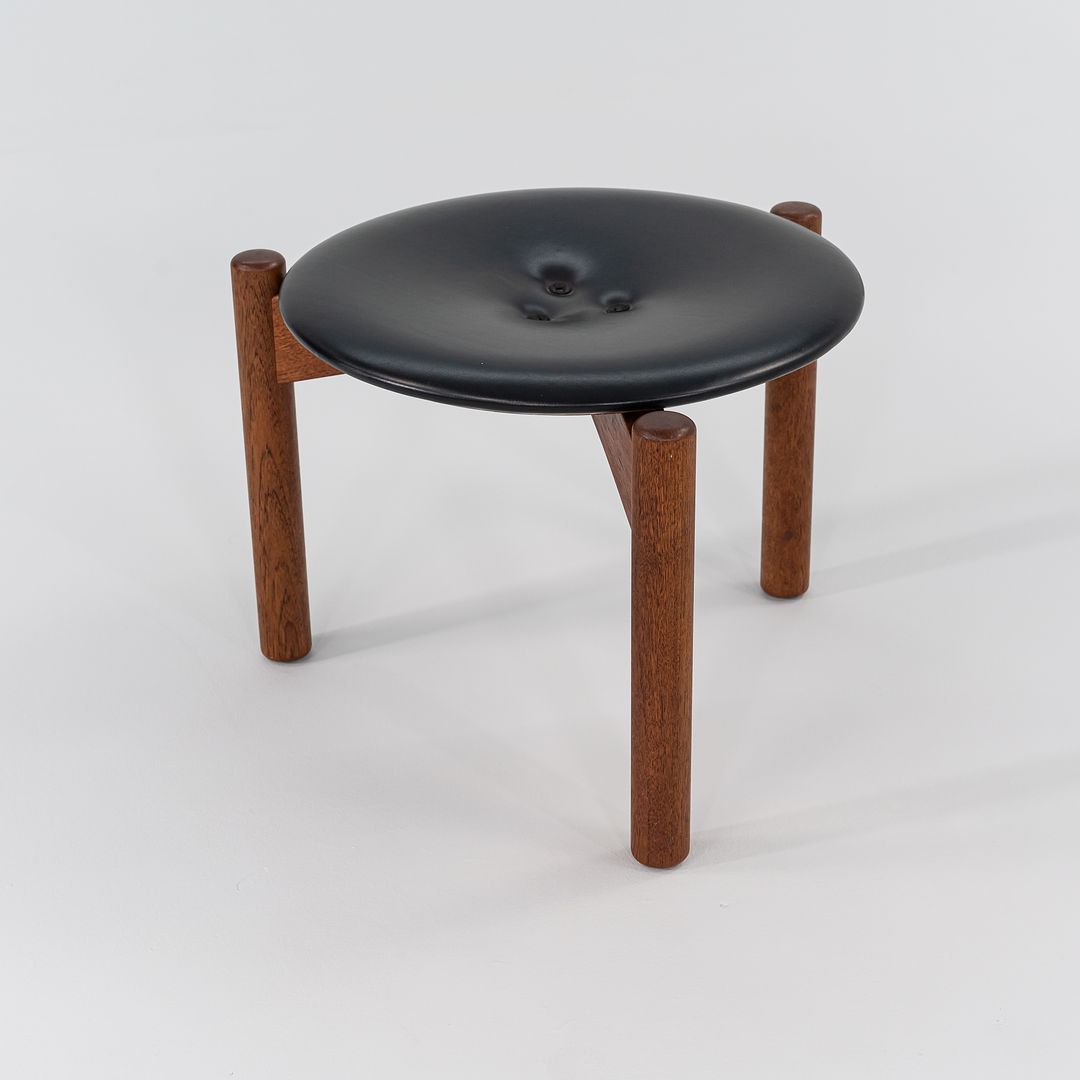 1950s Pair of Swedish Three Legged Stools by Uno & Osten Kristiansson for Luxus