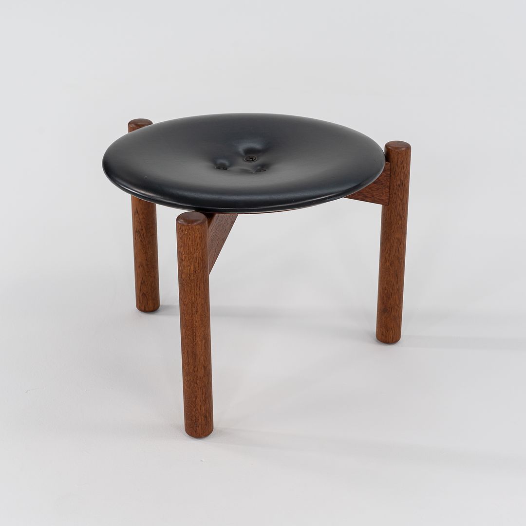 1950s Pair of Swedish Three Legged Stools by Uno & Osten Kristiansson for Luxus