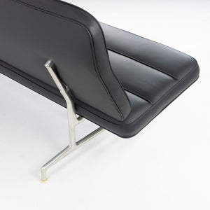 1964 Eames 3473 Sofa by Charles and Ray Eames for Herman Miller with Re-done Black Naugahyde