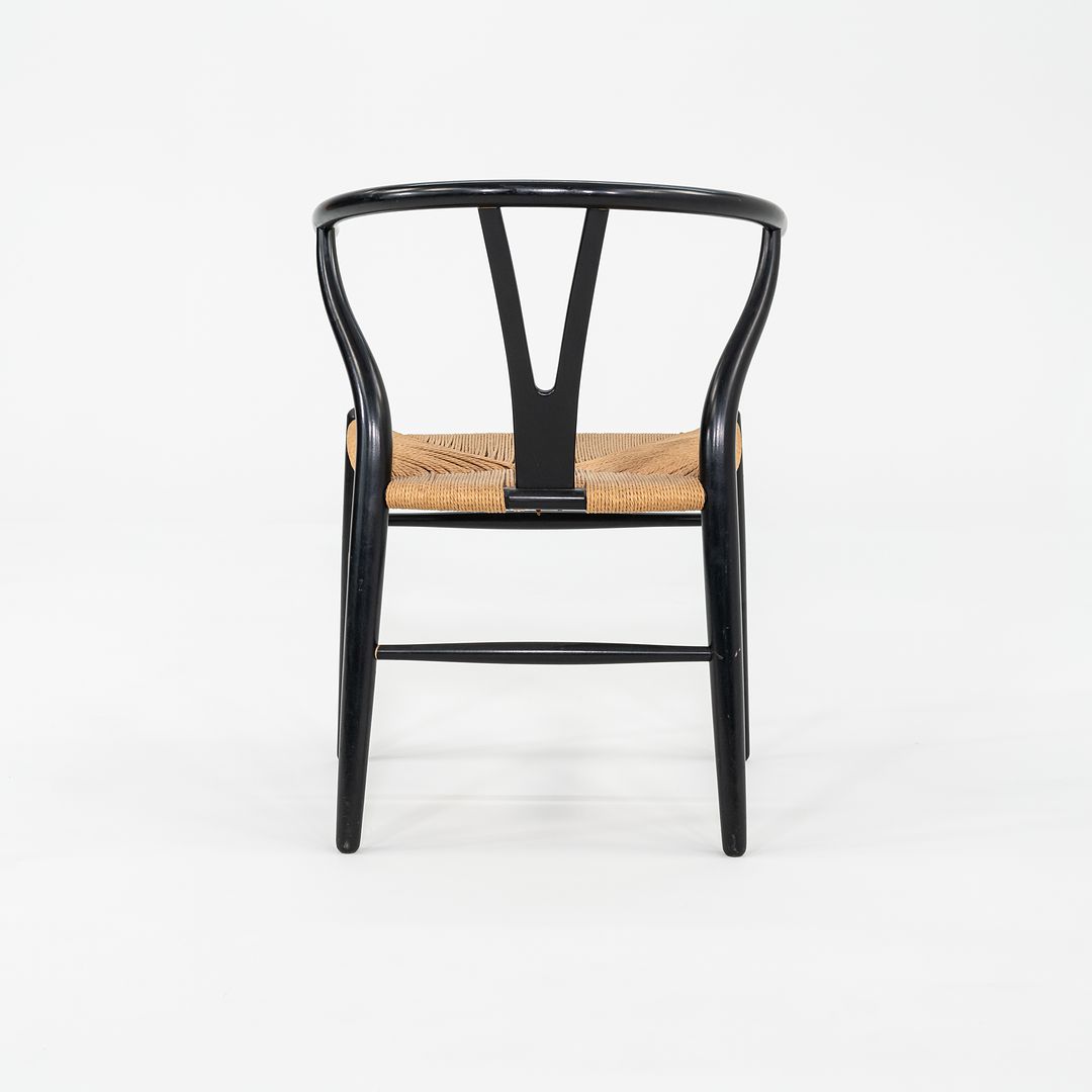 1960s Set of Six Hans Wegner for Carl Hansen & Son Wishbone Dining Chairs in Black