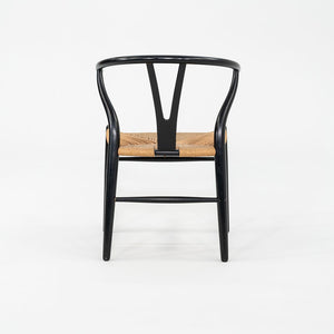 1960s Set of Six Hans Wegner for Carl Hansen & Son Wishbone Dining Chairs in Black