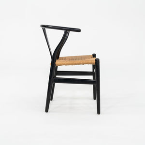 1960s Set of Six Hans Wegner for Carl Hansen & Son Wishbone Dining Chairs in Black