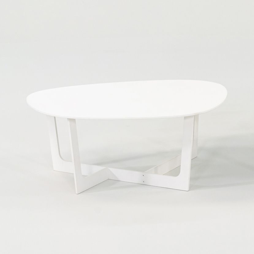 2010s Erik Jorgensen Insula Coffee Table by Ernst & Jensen in White Small 2x Available