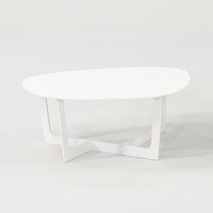 2010s Erik Jorgensen Insula Coffee Table by Ernst & Jensen in White Small 2x Available