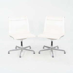 2003 Herman Miller Eames Aluminum Group Side Chair with Antler Base in White Mesh 4x Available