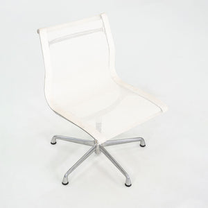 2003 Herman Miller Eames Aluminum Group Side Chair with Antler Base in White Mesh 4x Available