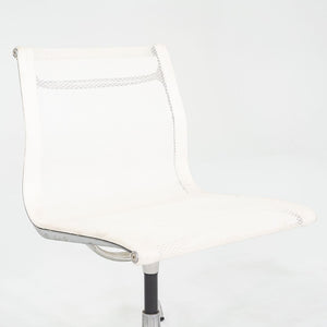 2003 Herman Miller Eames Aluminum Group Side Chair with Antler Base in White Mesh 4x Available