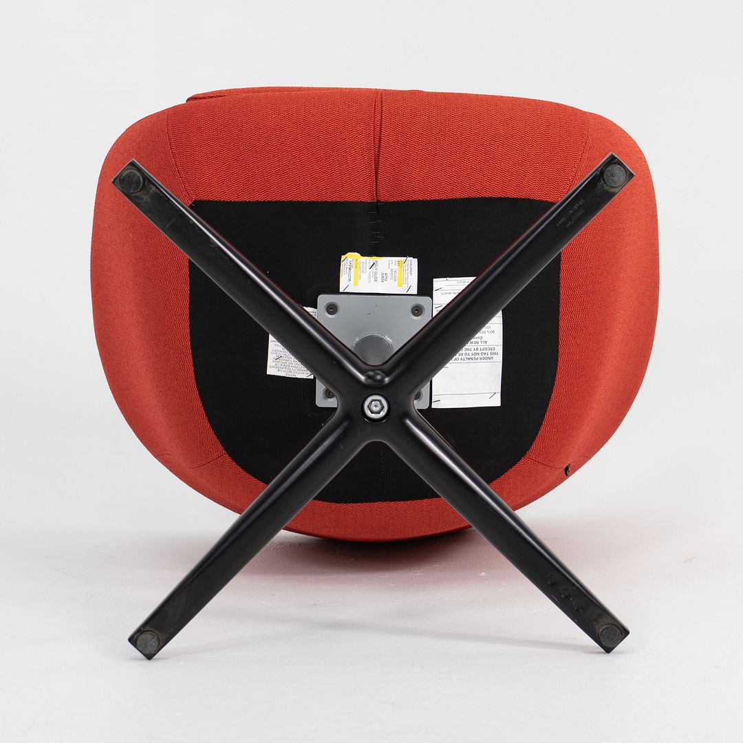 2014 Bob Guest / Swivel Chair, Model 231 by Pearson Lloyd for Coalesse and Walter Knoll in Red / Orange Fabric