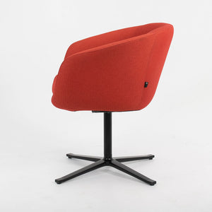 2014 Bob Guest / Swivel Chair, Model 231 by Pearson Lloyd for Coalesse and Walter Knoll in Red / Orange Fabric