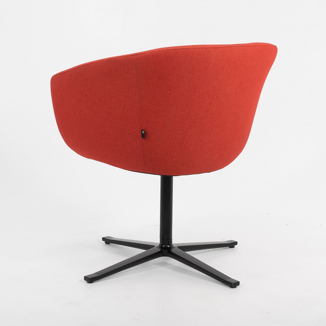 2014 Bob Guest / Swivel Chair, Model 231 by Pearson Lloyd for Coalesse and Walter Knoll in Red / Orange Fabric