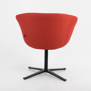 2014 Bob Guest / Swivel Chair, Model 231 by Pearson Lloyd for Coalesse and Walter Knoll in Red / Orange Fabric