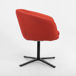 2014 Bob Guest / Swivel Chair, Model 231 by Pearson Lloyd for Coalesse and Walter Knoll in Red / Orange Fabric