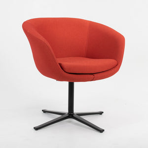 2014 Bob Guest / Swivel Chair, Model 231 by Pearson Lloyd for Coalesse and Walter Knoll in Red / Orange Fabric