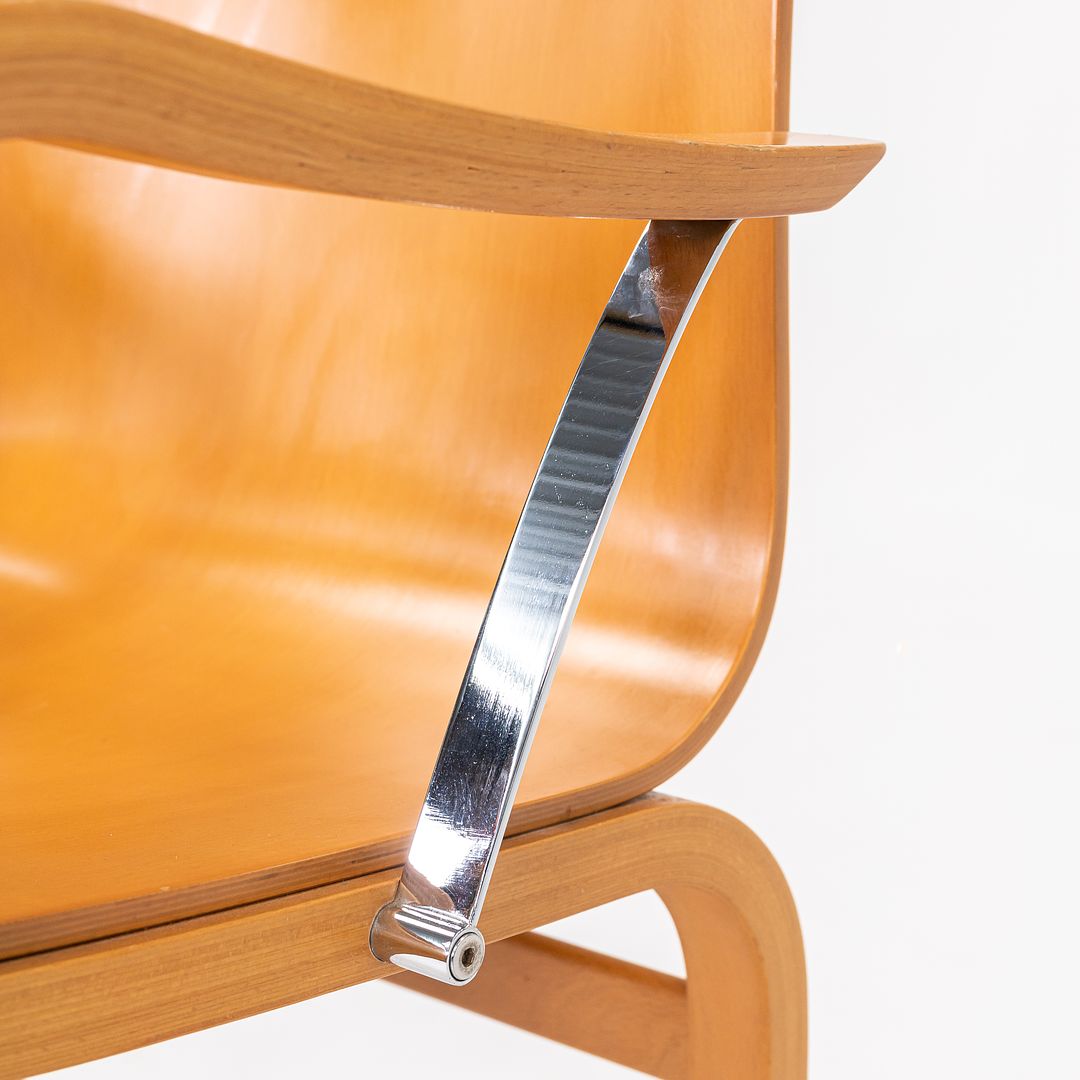 1989 Ginotta Arm Chair by Enrico Franzolini for Crassevig Wood, Steel