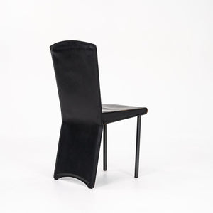 1987 Armida Dining Chair by Andrea Branzi for Zanotta Leather, Steel