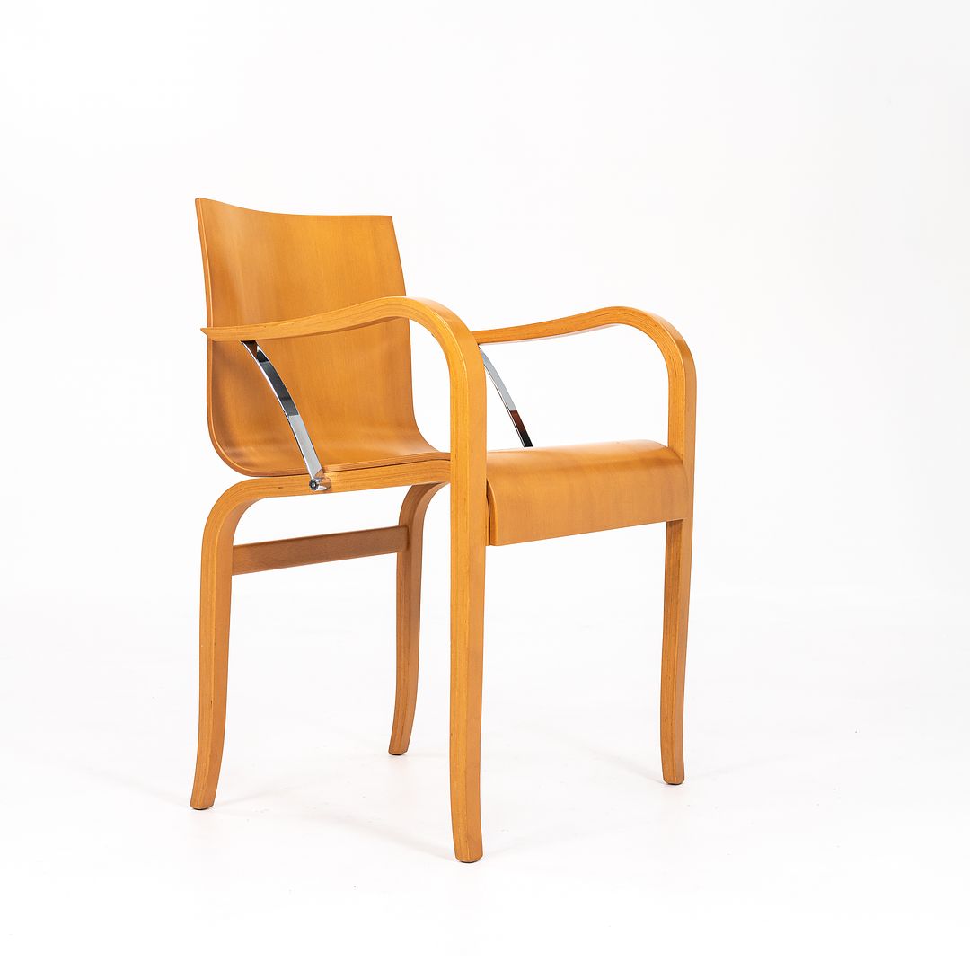 1989 Ginotta Arm Chair by Enrico Franzolini for Crassevig Wood, Steel