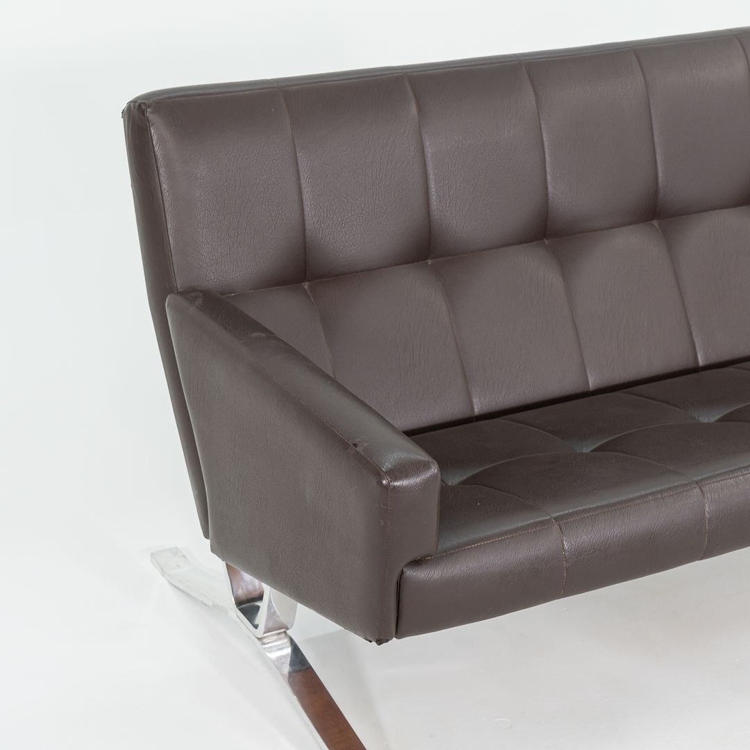 C. 1966 Independent Suspension Group Brown Settee Sofa by Dave Woods for JG Furniture Co.