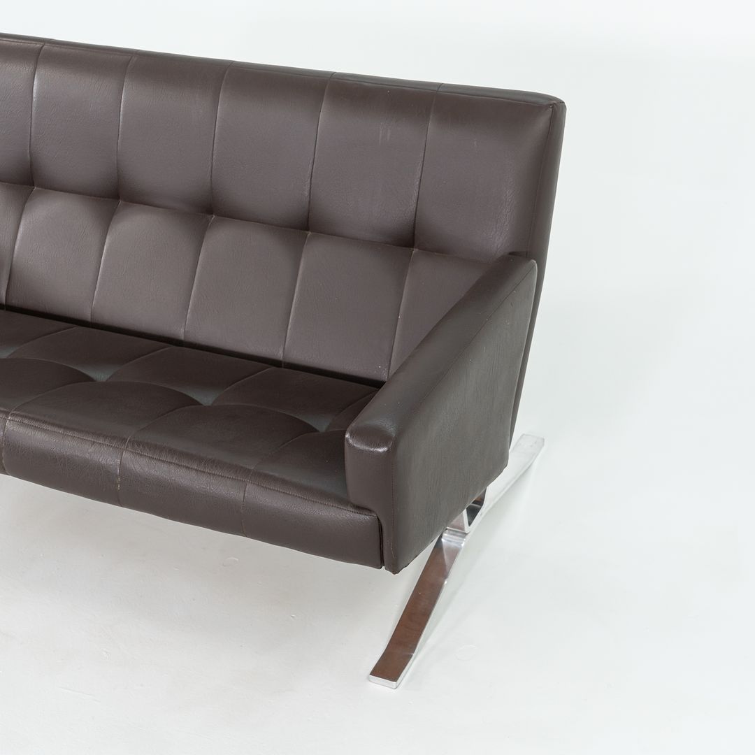 C. 1966 Independent Suspension Group Brown Settee Sofa by Dave Woods for JG Furniture Co.