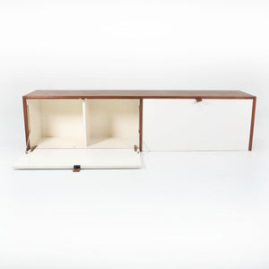 1960s Model 121 W-1 Hanging Cabinet by Florence Knoll for Knoll Steel, Walnut, Lacquer, Plastic