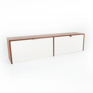 1960s Model 121 W-1 Hanging Cabinet by Florence Knoll for Knoll Steel, Walnut, Lacquer, Plastic