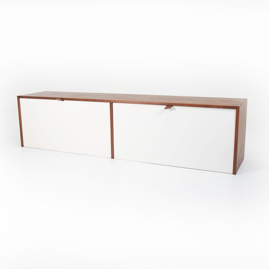 1960s Model 121 W-1 Hanging Cabinet by Florence Knoll for Knoll Steel, Walnut, Lacquer, Plastic