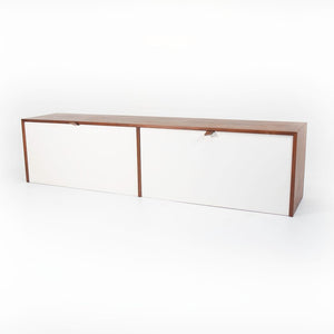 1960s Model 121 W-1 Hanging Cabinet by Florence Knoll for Knoll Steel, Walnut, Lacquer, Plastic