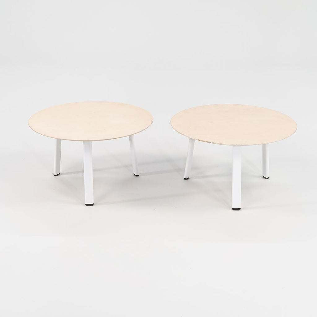 2015 Pair of Allermuir Sunda 2 White Side / End Tables by Allermuir Design