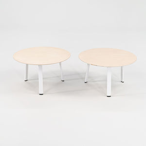 2015 Pair of Allermuir Sunda 2 White Side / End Tables by Allermuir Design