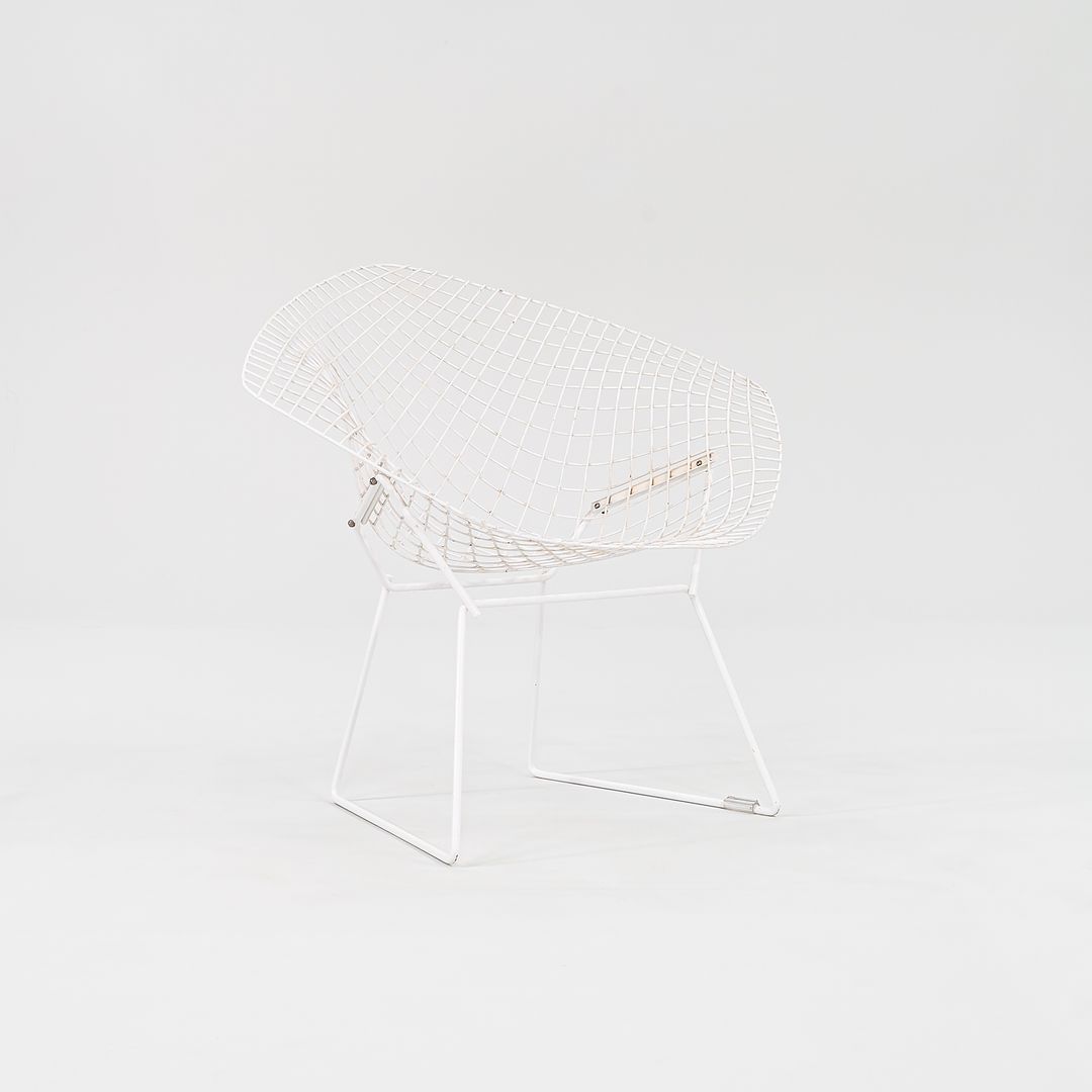 1980s Bertoia Diamond Chair, Model 421 by Harry Bertoia for Knoll Steel, Powdercoat, Plastic