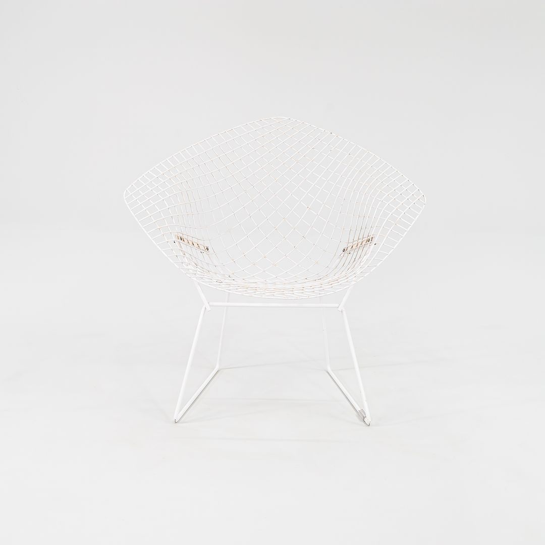 1980s Bertoia Diamond Chair, Model 421 by Harry Bertoia for Knoll Steel, Powdercoat, Plastic