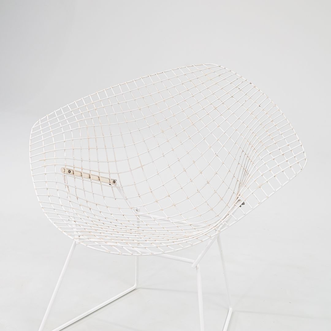 1980s Bertoia Diamond Chair, Model 421 by Harry Bertoia for Knoll Steel, Powdercoat, Plastic