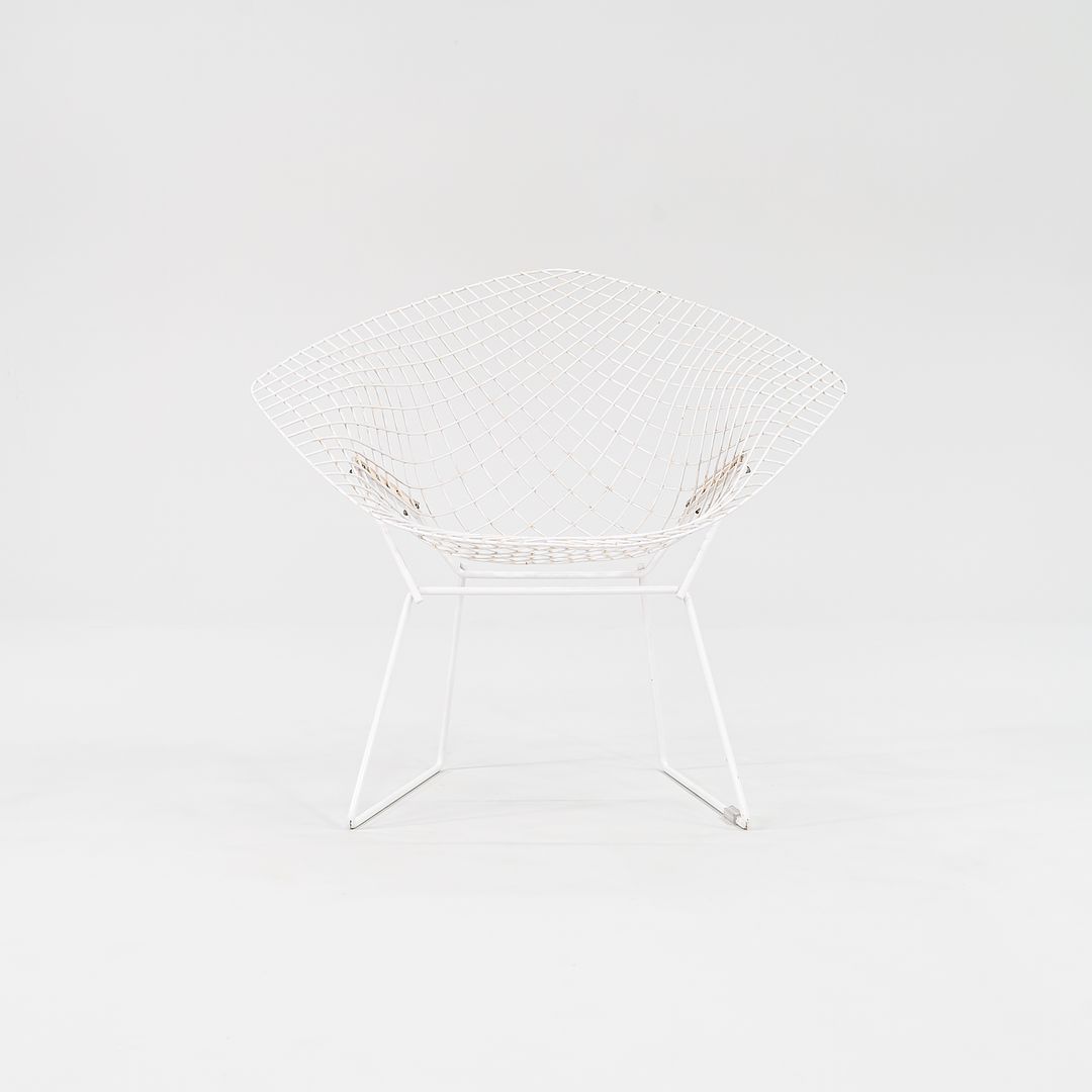 1980s Bertoia Diamond Chair, Model 421 by Harry Bertoia for Knoll Steel, Powdercoat, Plastic