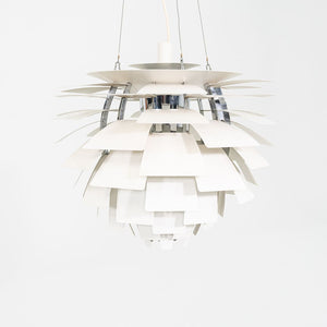 1970s Poul Henningsen for Louis Poulsen Large Artichoke Pendant Lamp in White