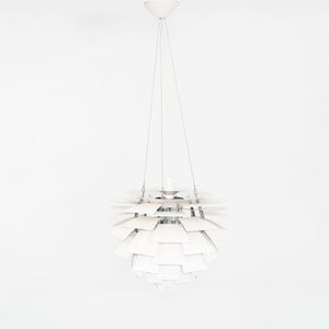 1970s Poul Henningsen for Louis Poulsen Large Artichoke Pendant Lamp in White