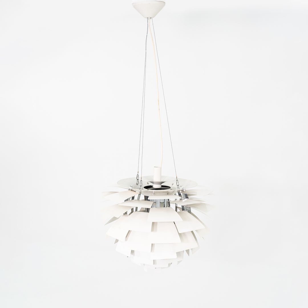 1970s Poul Henningsen for Louis Poulsen Large Artichoke Pendant Lamp in White