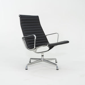 2012 Herman Miller Eames Aluminum Group Black Leather Lounge Chair 6x Available