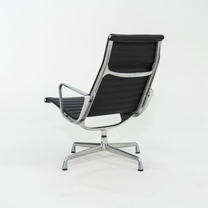 2012 Herman Miller Eames Aluminum Group Black Leather Lounge Chair 6x Available