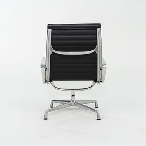 2012 Herman Miller Eames Aluminum Group Black Leather Lounge Chair 6x Available