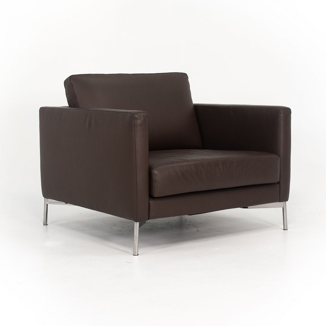 2000s Divina Lounge Chair by Piero Lissoni for Knoll in Brown Leather