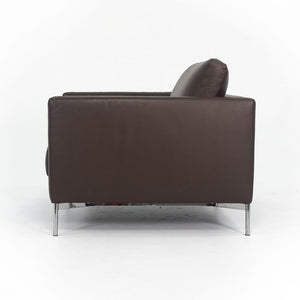 2000s Divina Lounge Chair by Piero Lissoni for Knoll in Brown Leather