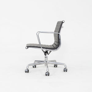 2010s Herman Miller Eames Aluminum Group Management Desk Chair in Black Leather 3x Available