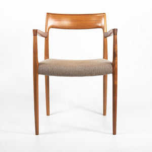 2018 Model 57 Armchair by Niels Otto Moller for J.L. Mollers Mobelfabrik in Walnut and Fabric