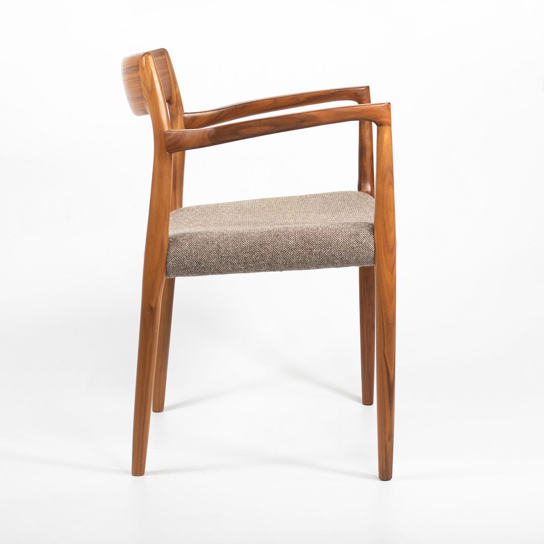 2018 Model 57 Armchair by Niels Otto Moller for J.L. Mollers Mobelfabrik in Walnut and Fabric