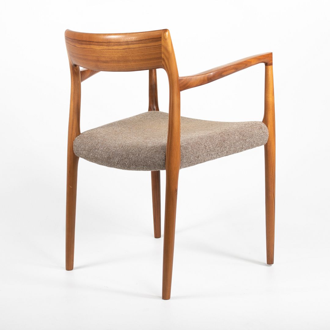 2018 Model 57 Armchair by Niels Otto Moller for J.L. Mollers Mobelfabrik in Walnut and Fabric