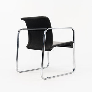 1970s Dining Arm Chair by Peter Protzman for Herman Miller in Black Vinyl