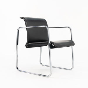 1970s Dining Arm Chair by Peter Protzman for Herman Miller in Black Vinyl