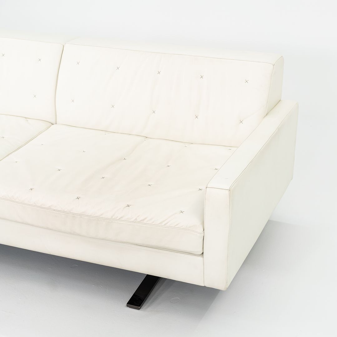 2013 Poltrona Frau Kennedee Two-Seater Sofa by Jean-Marie Massaud in White Leather 2X Available