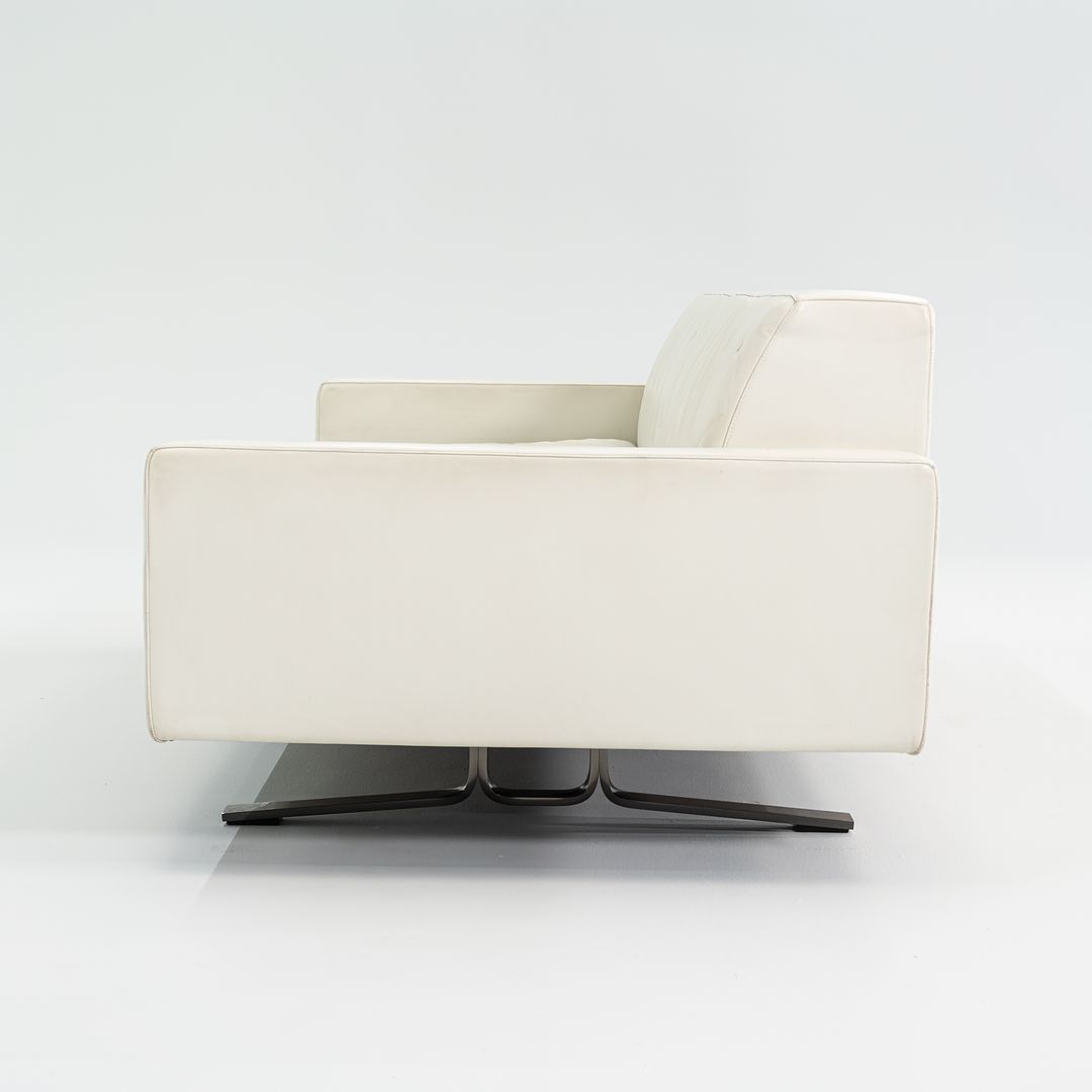 2013 Poltrona Frau Kennedee Two-Seater Sofa by Jean-Marie Massaud in White Leather 2X Available